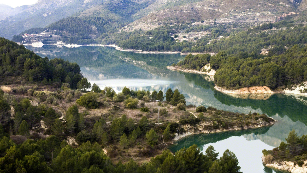 River in Mountain wallpaper 1280x720