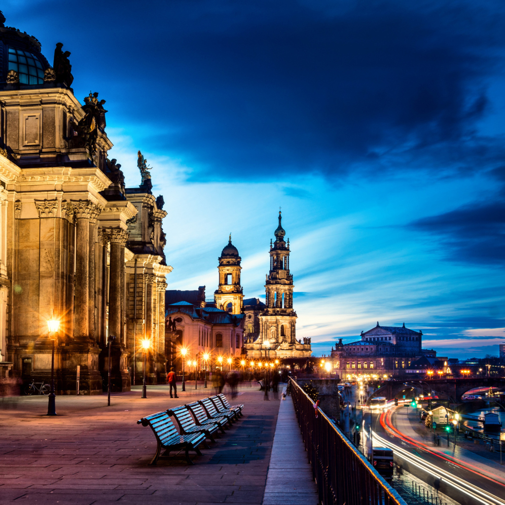 Das Altstadt, Dresden, Germany Wallpaper 1024x1024