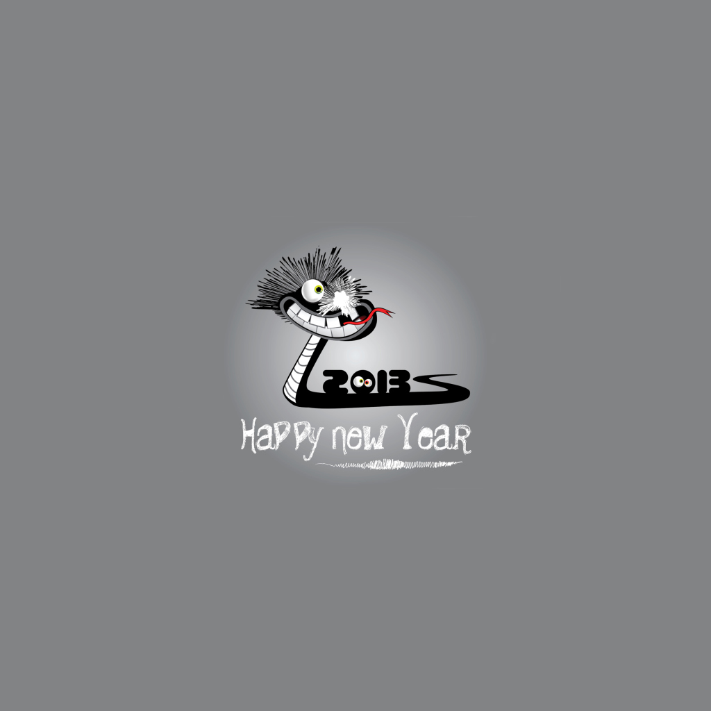 Fondo de pantalla Happy 2013 Snake Year 1024x1024