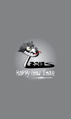 Das Happy 2013 Snake Year Wallpaper 240x400