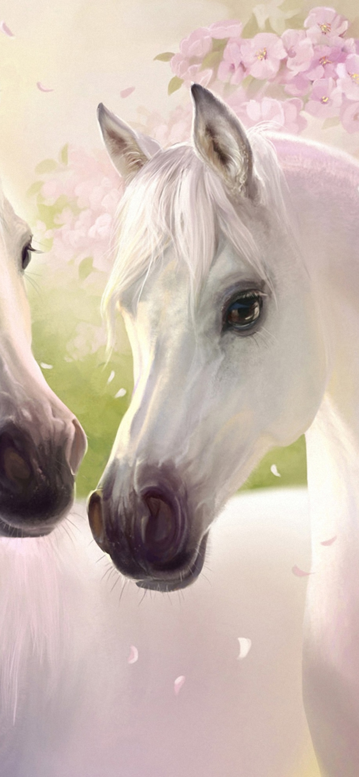 Screenshot №1 pro téma White Horse Painting 1170x2532