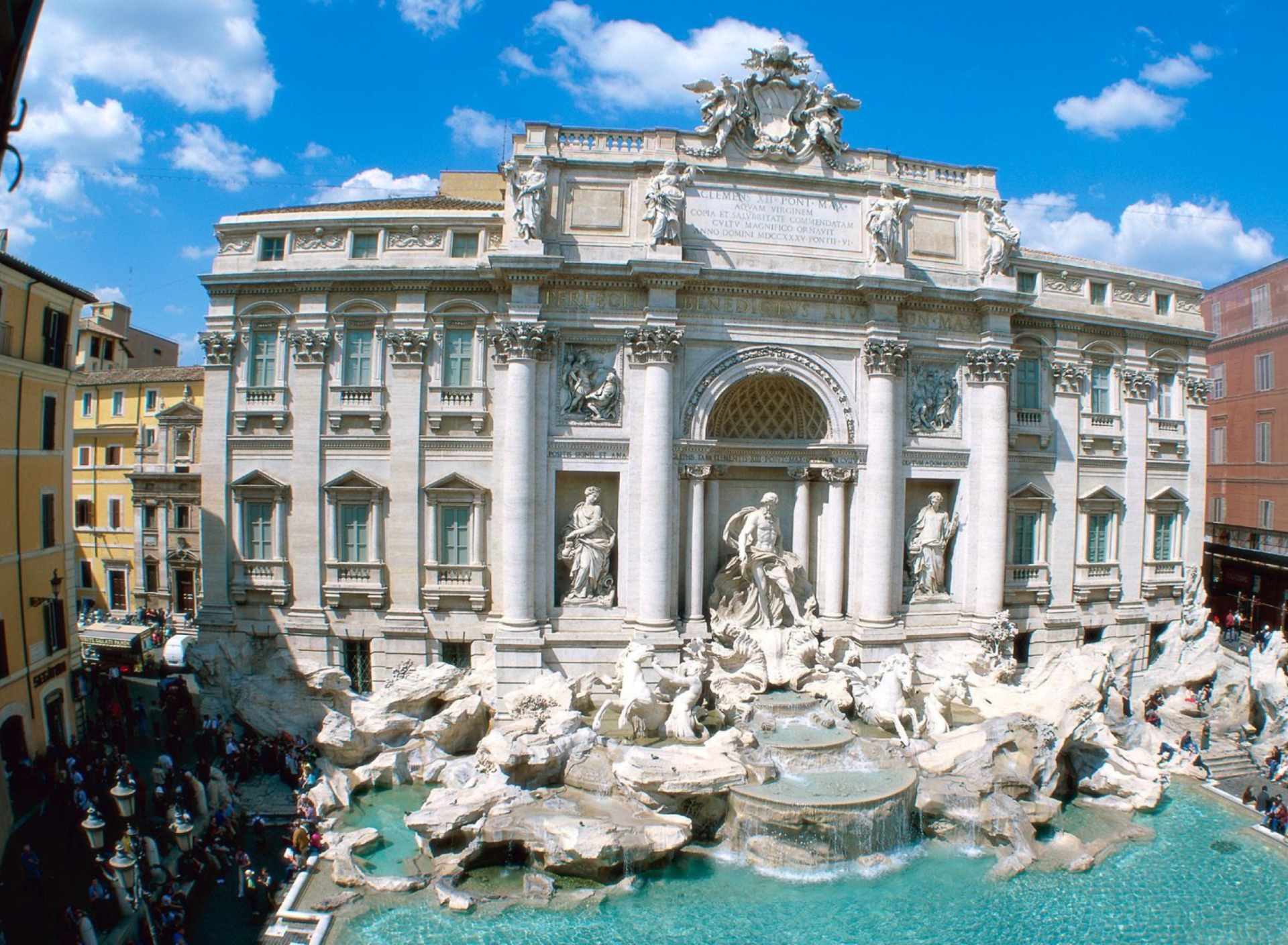 Обои Trevi Fountain - Rome Italy 1920x1408