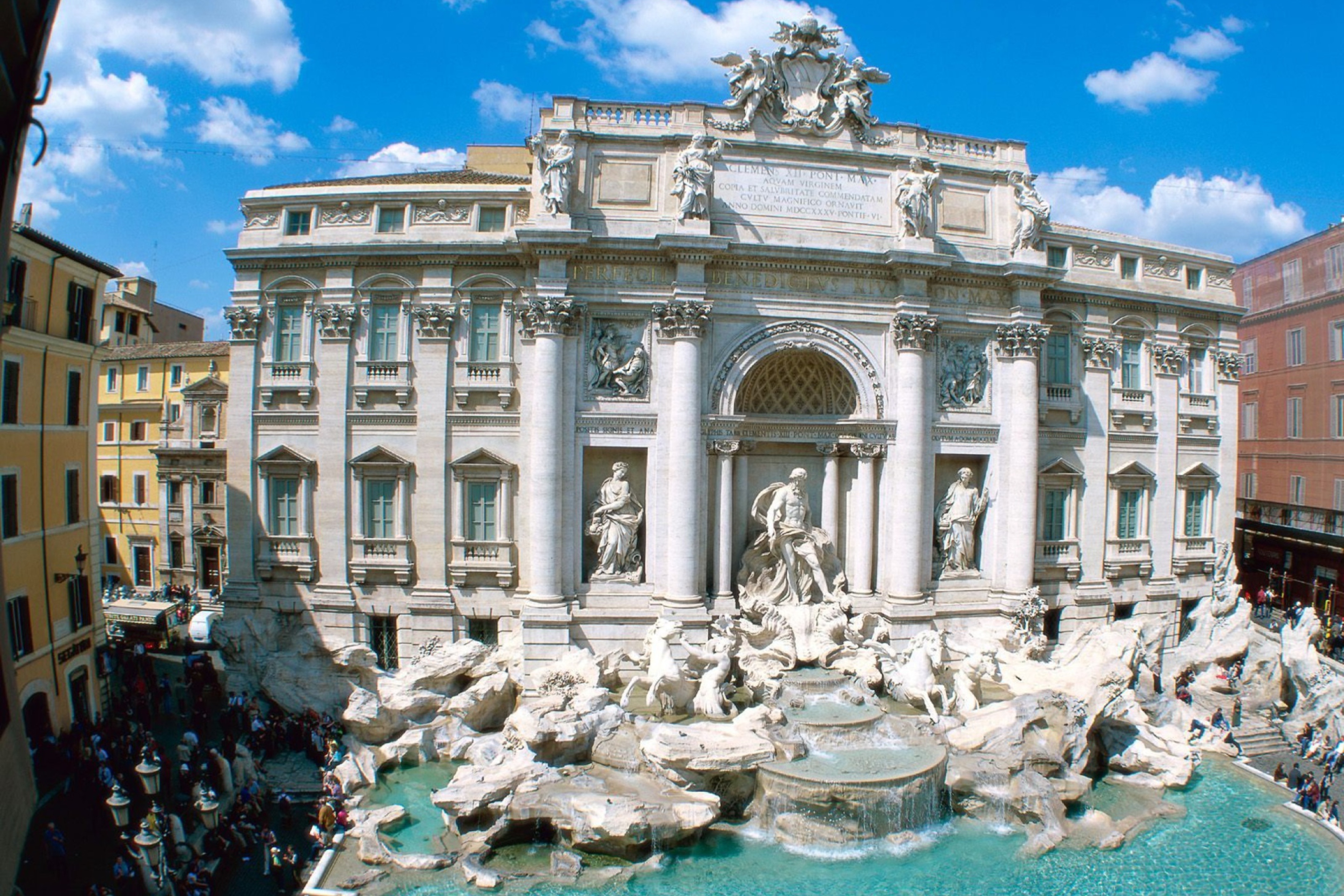 Das Trevi Fountain - Rome Italy Wallpaper 2880x1920