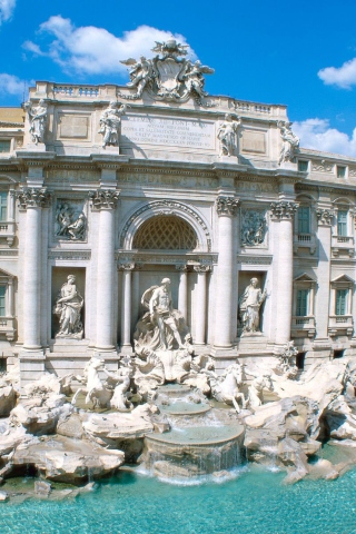 Trevi Fountain - Rome Italy wallpaper 320x480