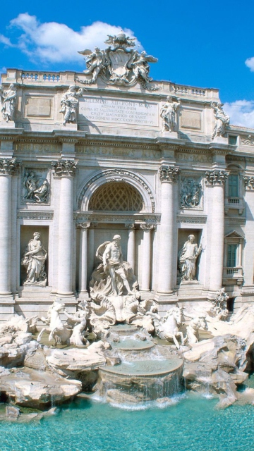 Das Trevi Fountain - Rome Italy Wallpaper 360x640