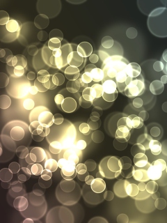 Das Abstract Light Bubbles Wallpaper 240x320