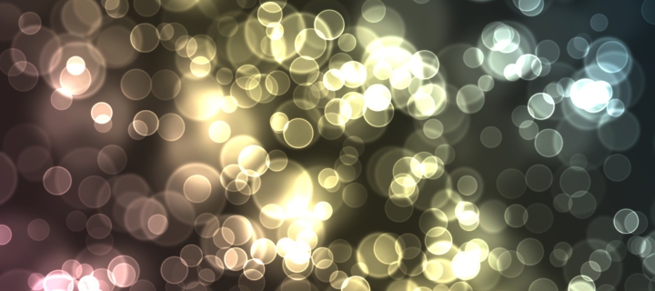 Abstract Light Bubbles wallpaper 720x320