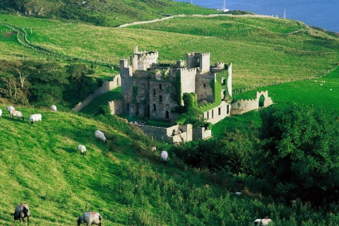 Das Medieval Castle On Green Hill Wallpaper 480x320