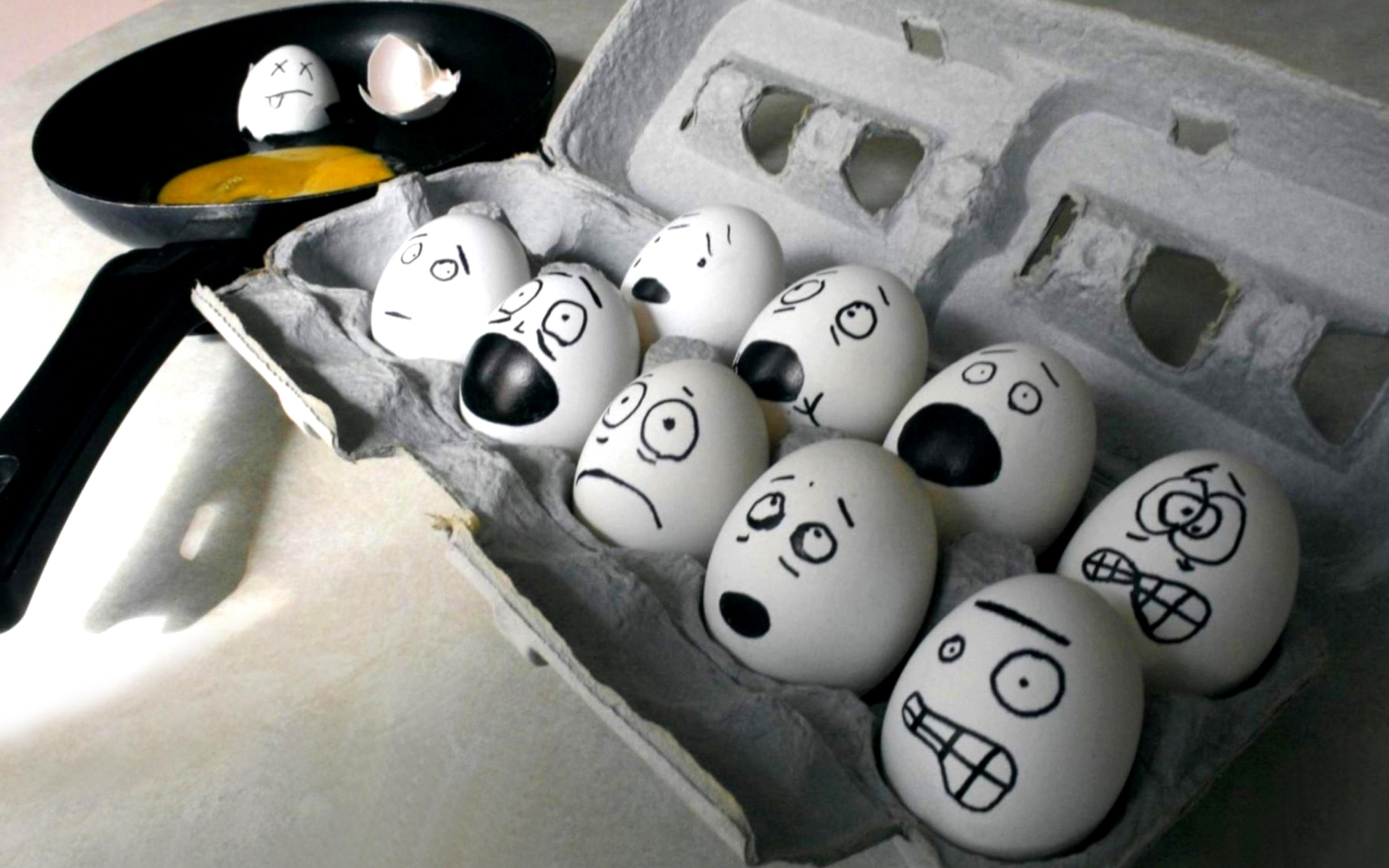 Funny Eggs wallpaper 2560x1600