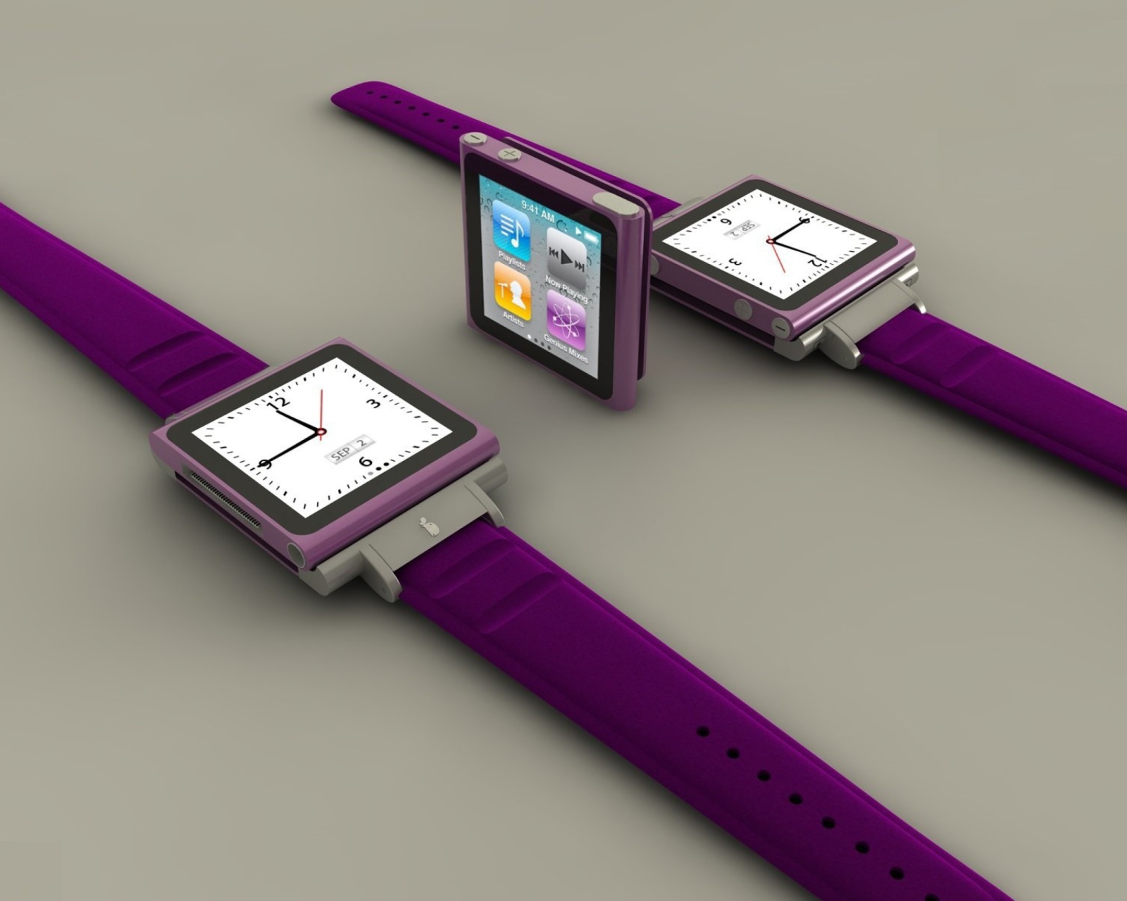 Das Apple Watches and iPod Nano Wallpaper 1600x1280