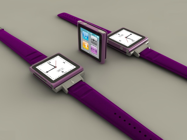 Das Apple Watches and iPod Nano Wallpaper 640x480