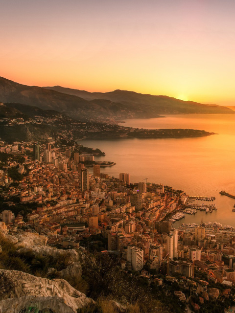 Monaco Panoramic Photo wallpaper 480x640