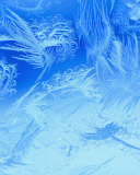 Das Winter Window Design Wallpaper 128x160