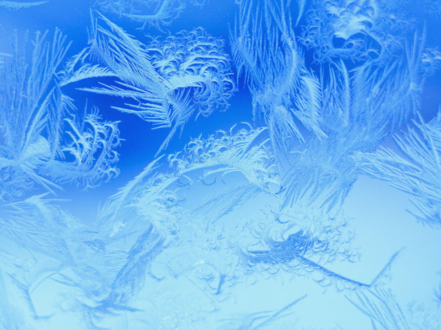 Winter Window Design wallpaper 640x480