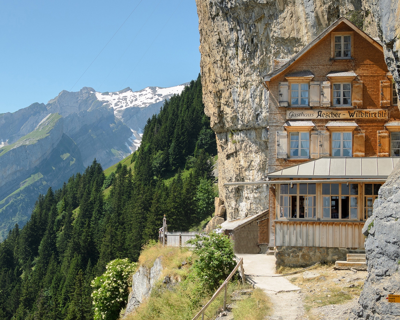 Gasthaus in Schweiz wallpaper 1280x1024