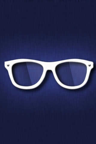 Das Hipster Glasses Illustration Wallpaper 320x480