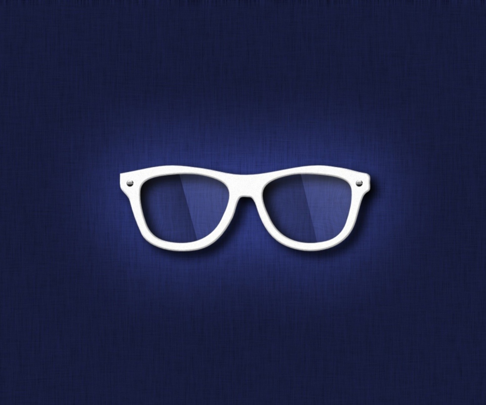 Das Hipster Glasses Illustration Wallpaper 960x800
