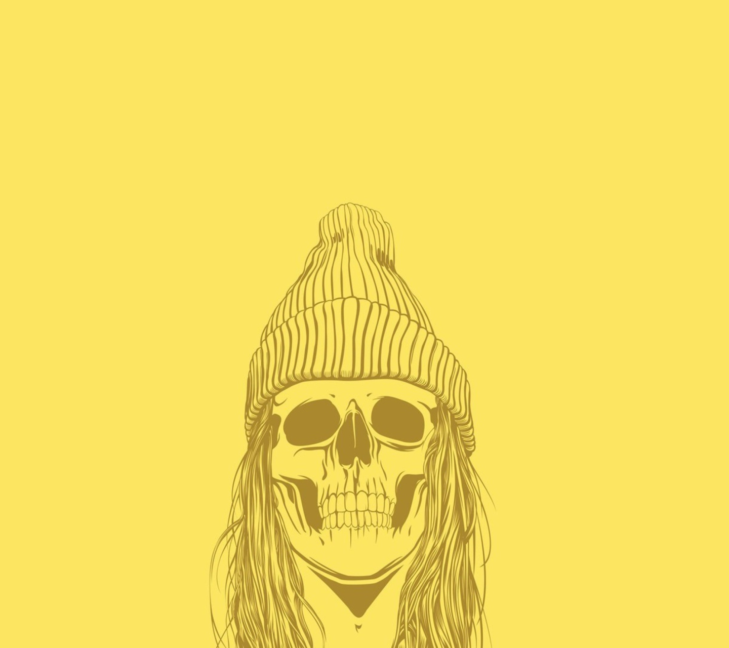 Обои Skull In Hat 1440x1280
