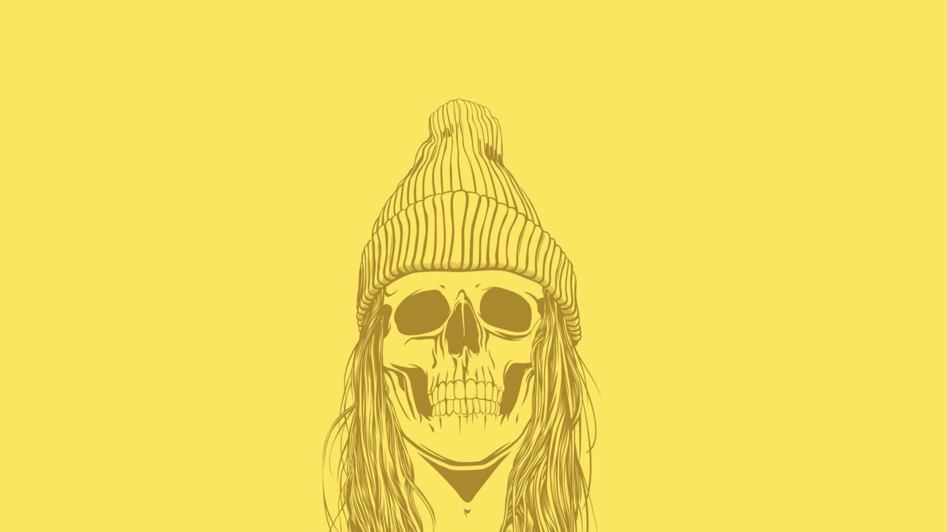 Skull In Hat wallpaper 1920x1080