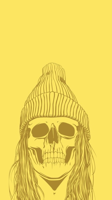 Das Skull In Hat Wallpaper 360x640