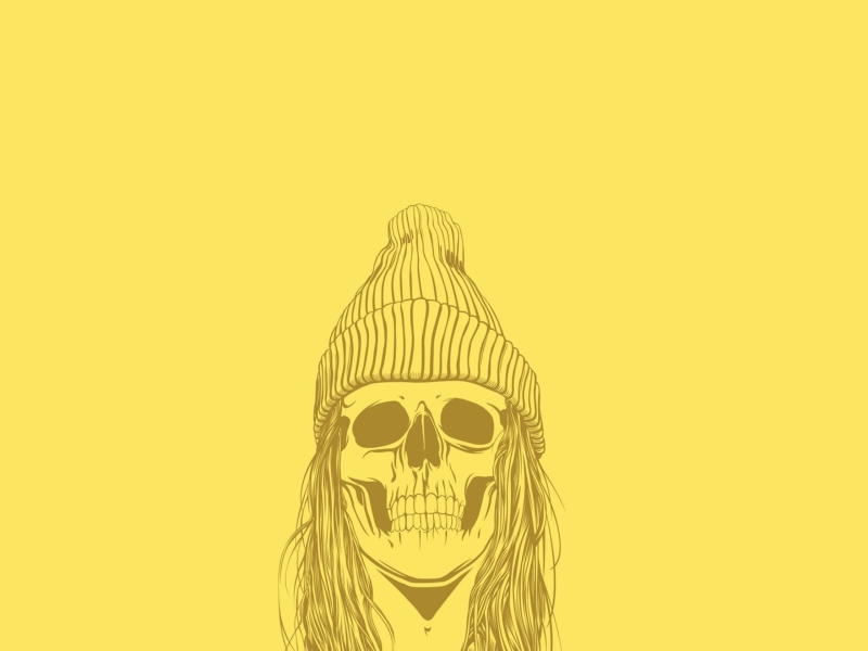Das Skull In Hat Wallpaper 800x600