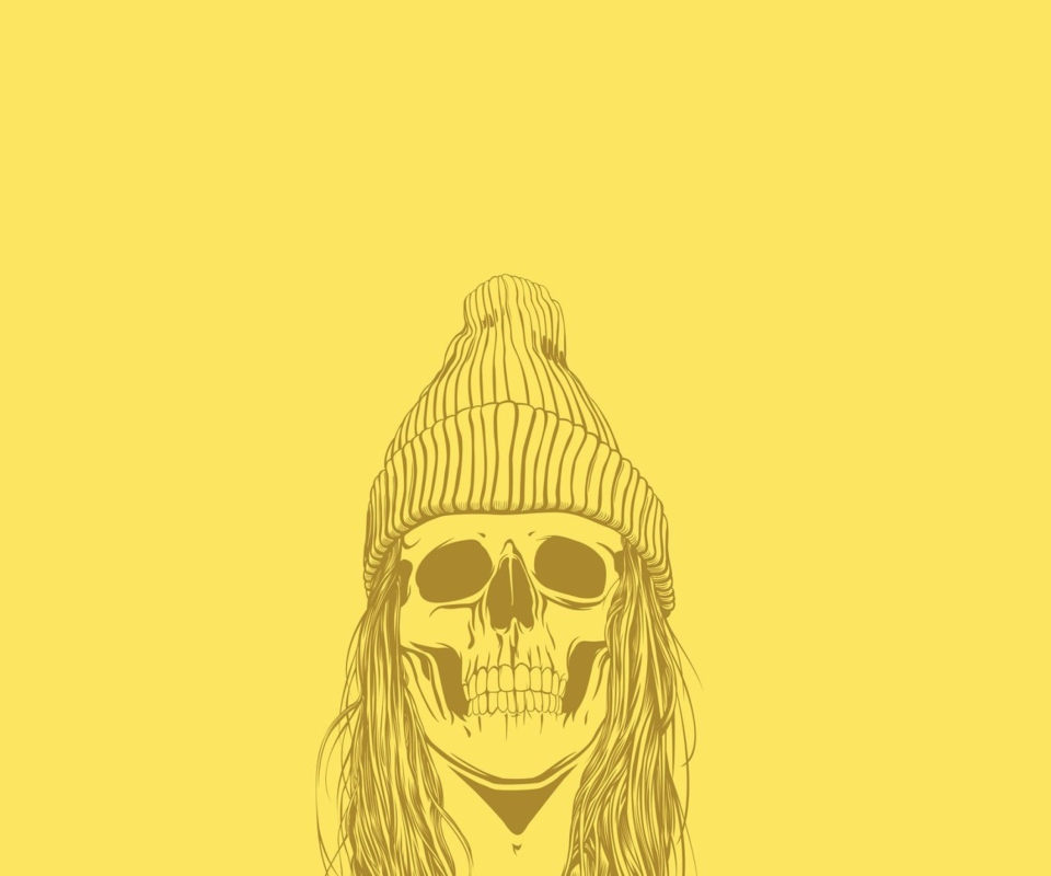 Das Skull In Hat Wallpaper 960x800