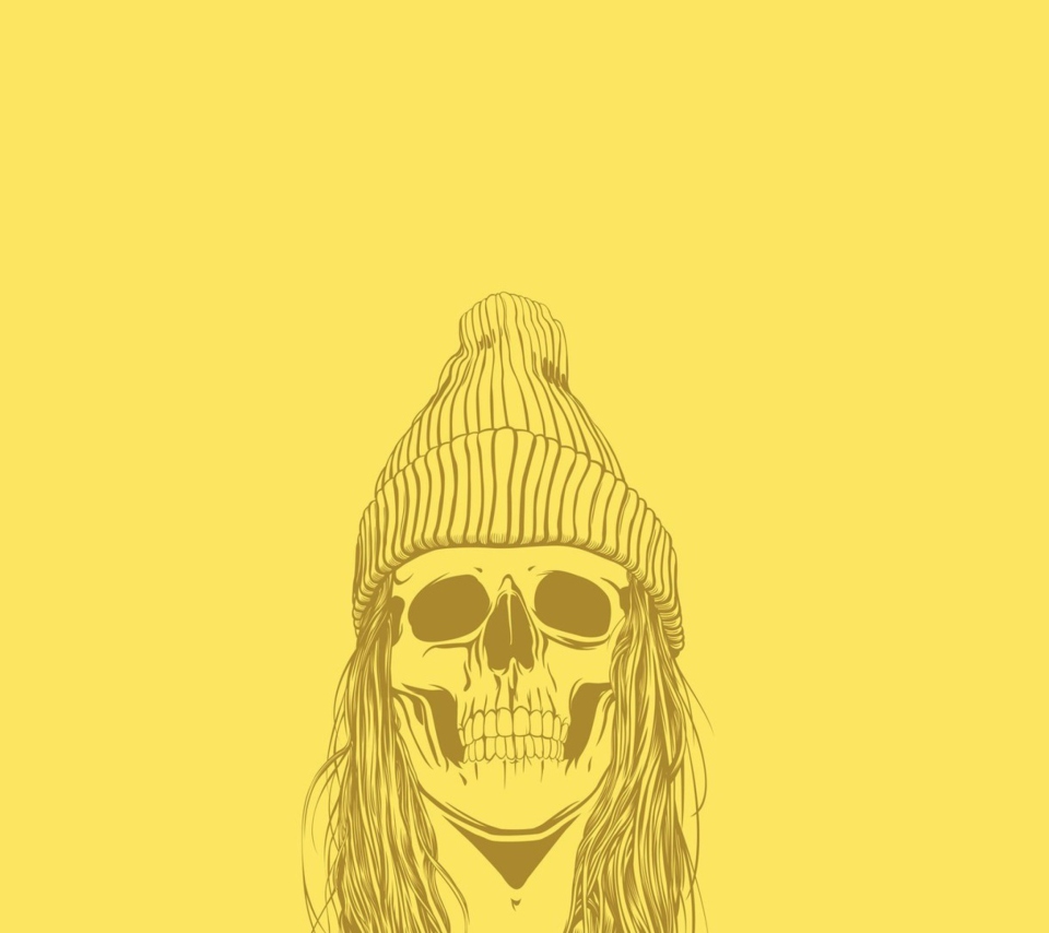 Skull In Hat wallpaper 960x854