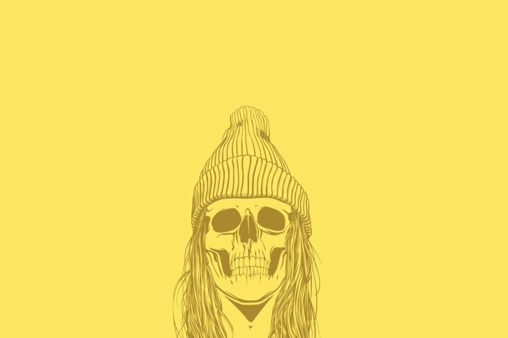 Skull In Hat wallpaper