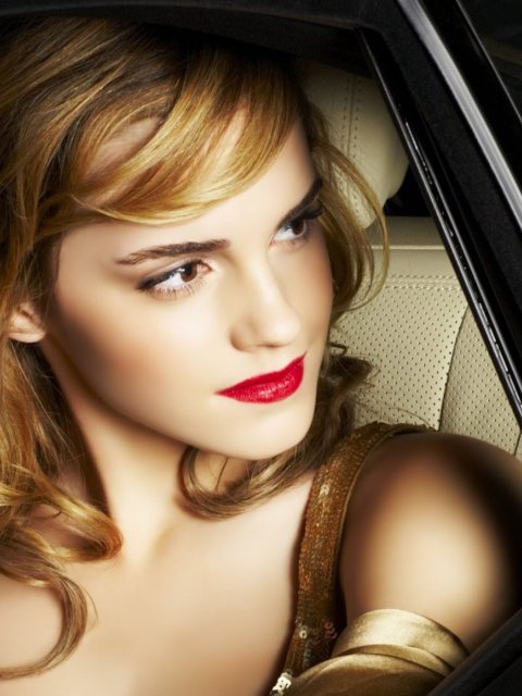 Sfondi Glamorous Emma Watson 480x640