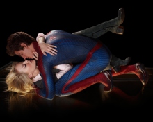 Обои Amazing Spider Man Love Kiss 220x176