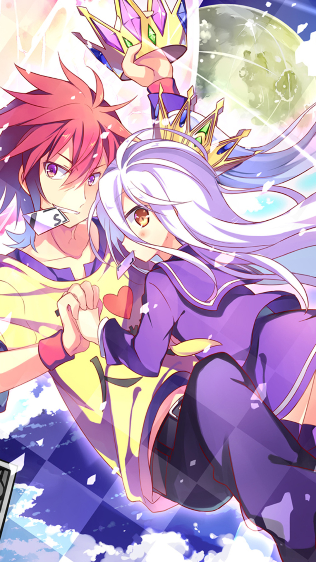 Wallpaper background, Sora, Shiro, No game no life, the game to