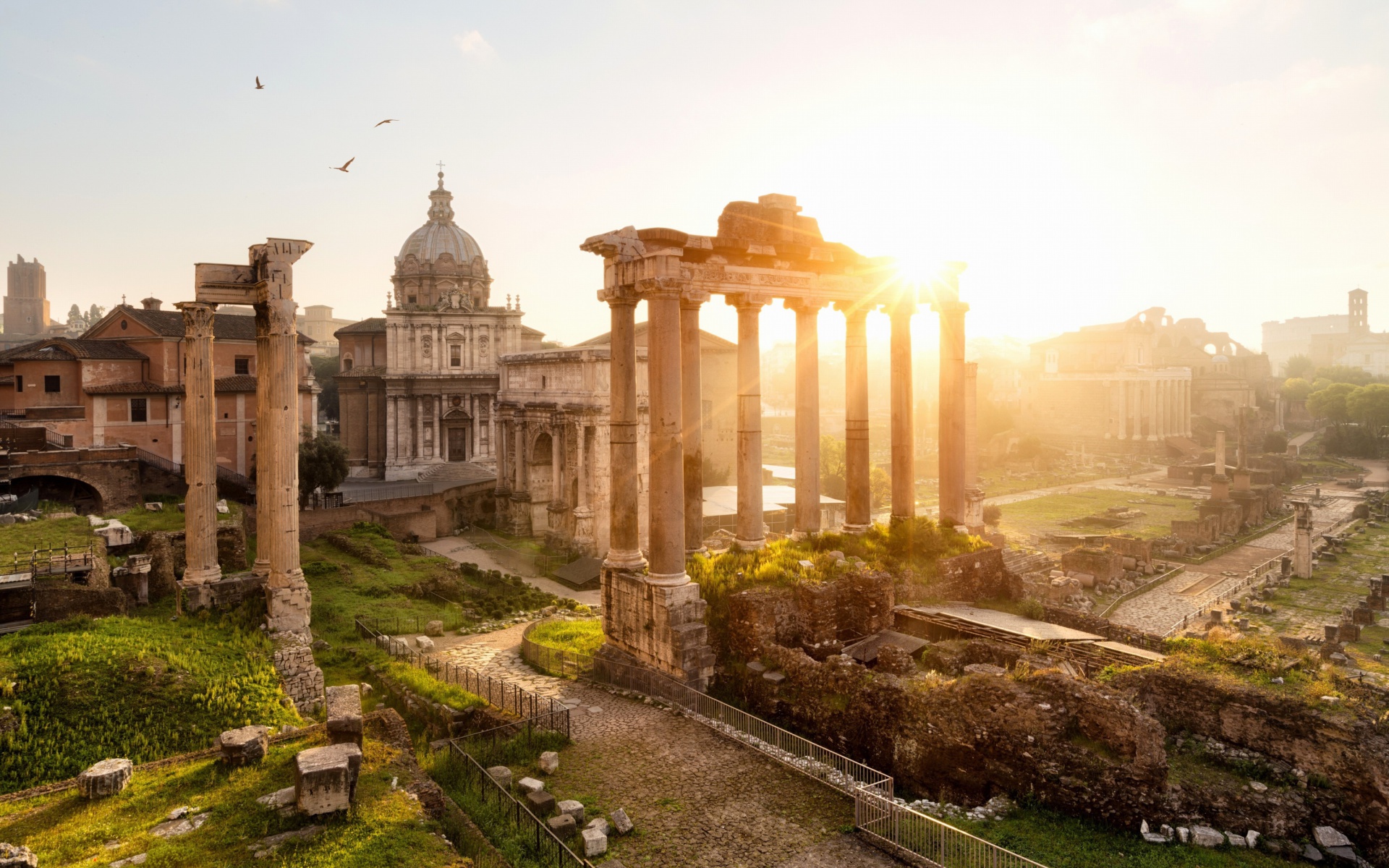 Roman Forum in Rome Italy screenshot #1 1920x1200
