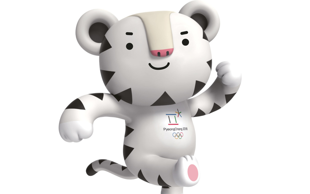 Fondo de pantalla 2018 Winter Olympics Pyeongchang Mascot 1280x800