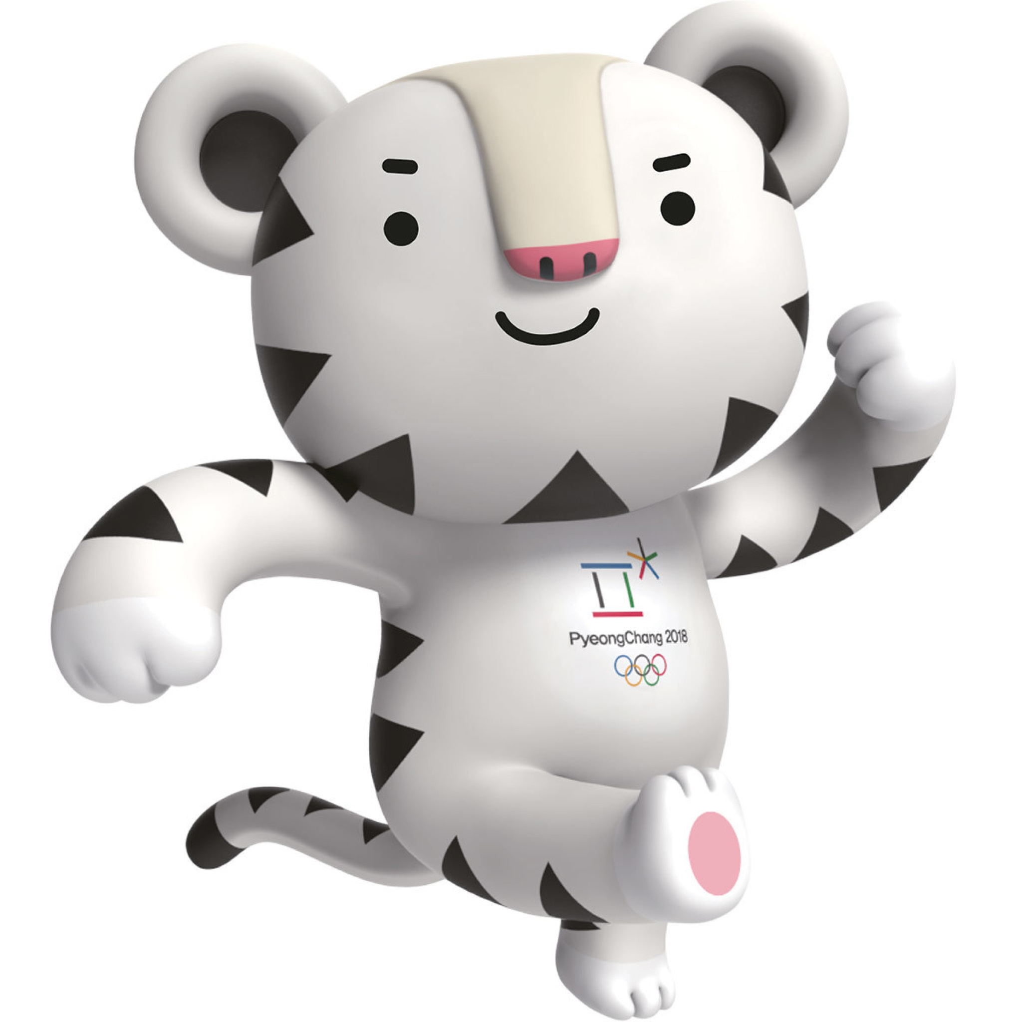 Fondo de pantalla 2018 Winter Olympics Pyeongchang Mascot 2048x2048