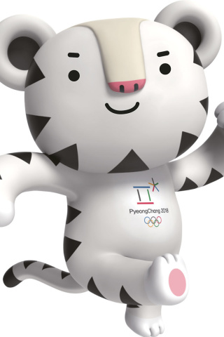 Das 2018 Winter Olympics Pyeongchang Mascot Wallpaper 320x480