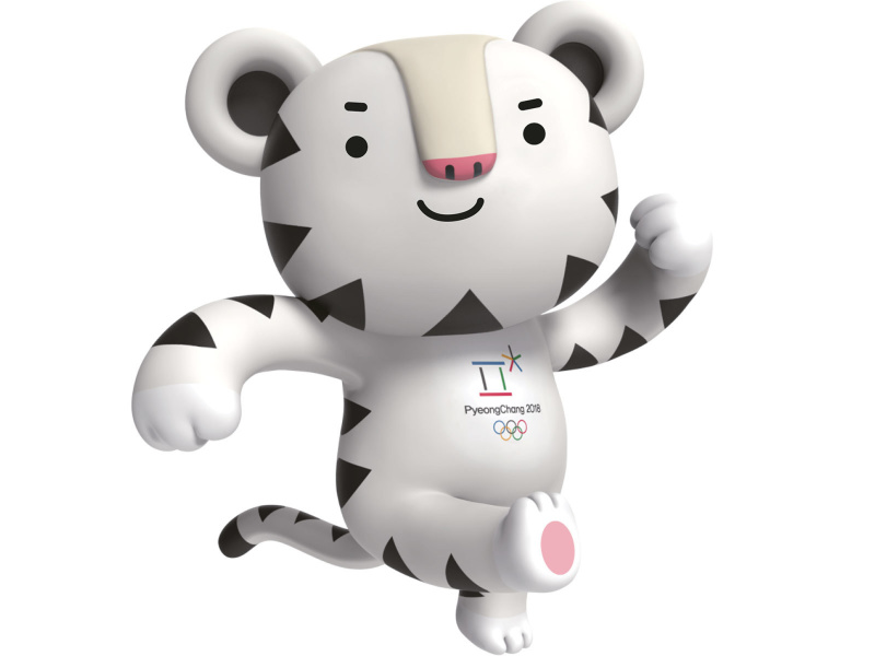 Das 2018 Winter Olympics Pyeongchang Mascot Wallpaper 800x600