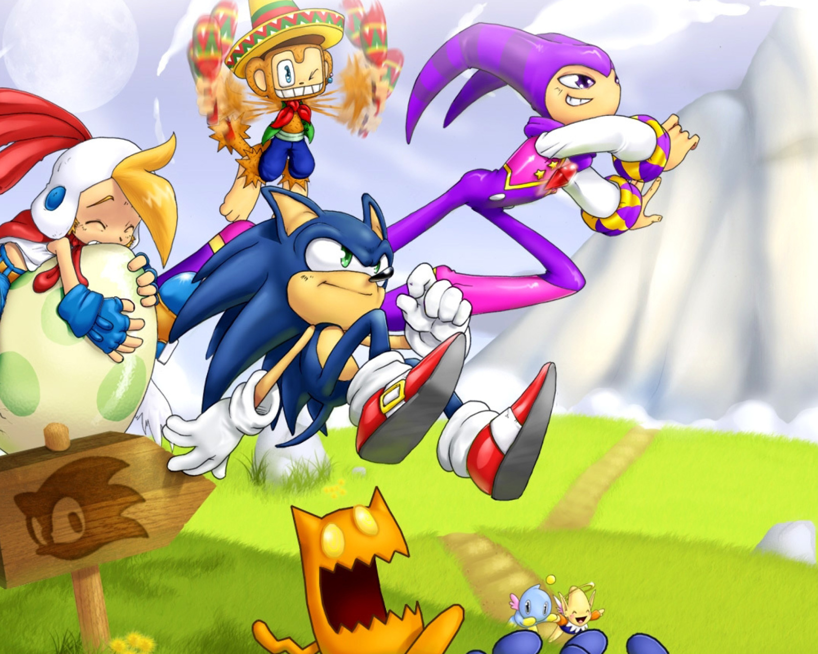 Das Sonic the Hedgehog Wallpaper 1600x1280