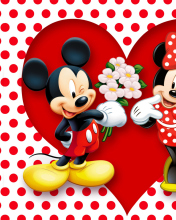 Обои Mickey And Minnie Mouse 176x220