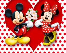 Das Mickey And Minnie Mouse Wallpaper 220x176