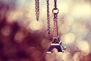Eiffel Tower Pendant Background for Android, iPhone and iPad