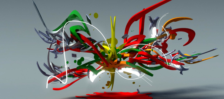 Graffiti 3D wallpaper 720x320