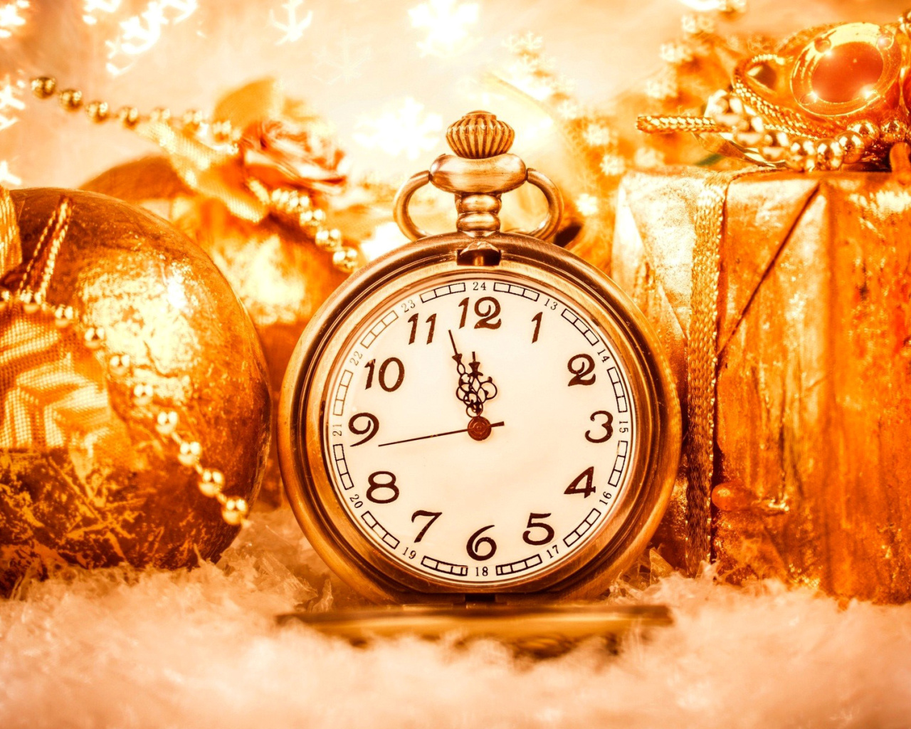 New Year Countdown Timer, Watch wallpaper 1280x1024