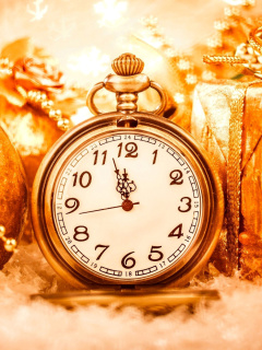 New Year Countdown Timer, Watch wallpaper 240x320