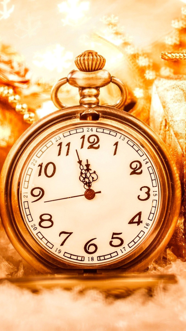 Sfondi New Year Countdown Timer, Watch 640x1136