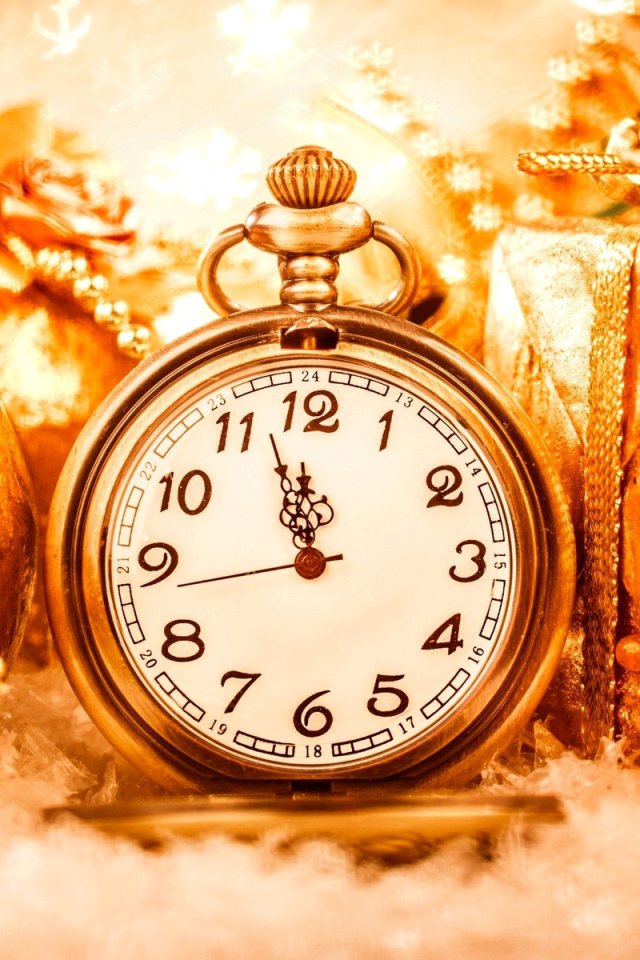 Sfondi New Year Countdown Timer, Watch 640x960