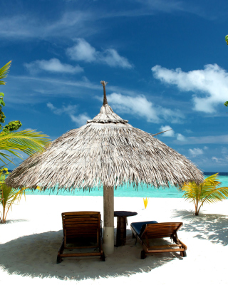 Kostenloses Luxury Beach on Bonaire Wallpaper für 240x320