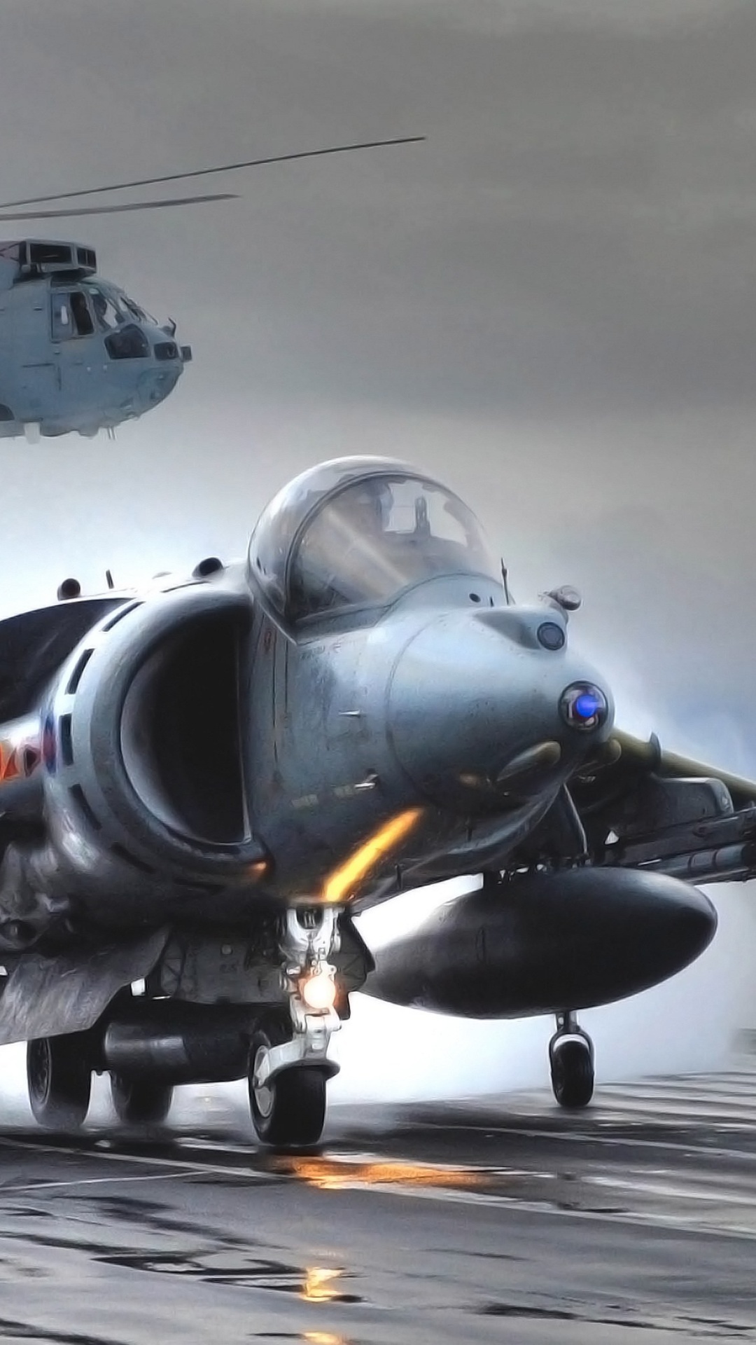 Fondo de pantalla British Aerospace Harrier GR7 1080x1920