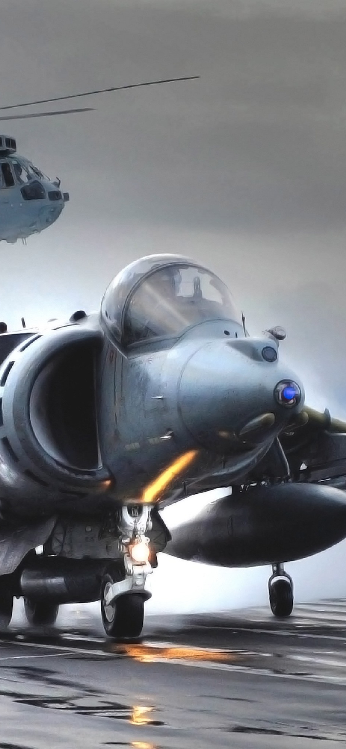 British Aerospace Harrier GR7 wallpaper 1170x2532