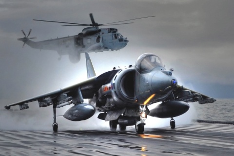 Обои British Aerospace Harrier GR7 480x320