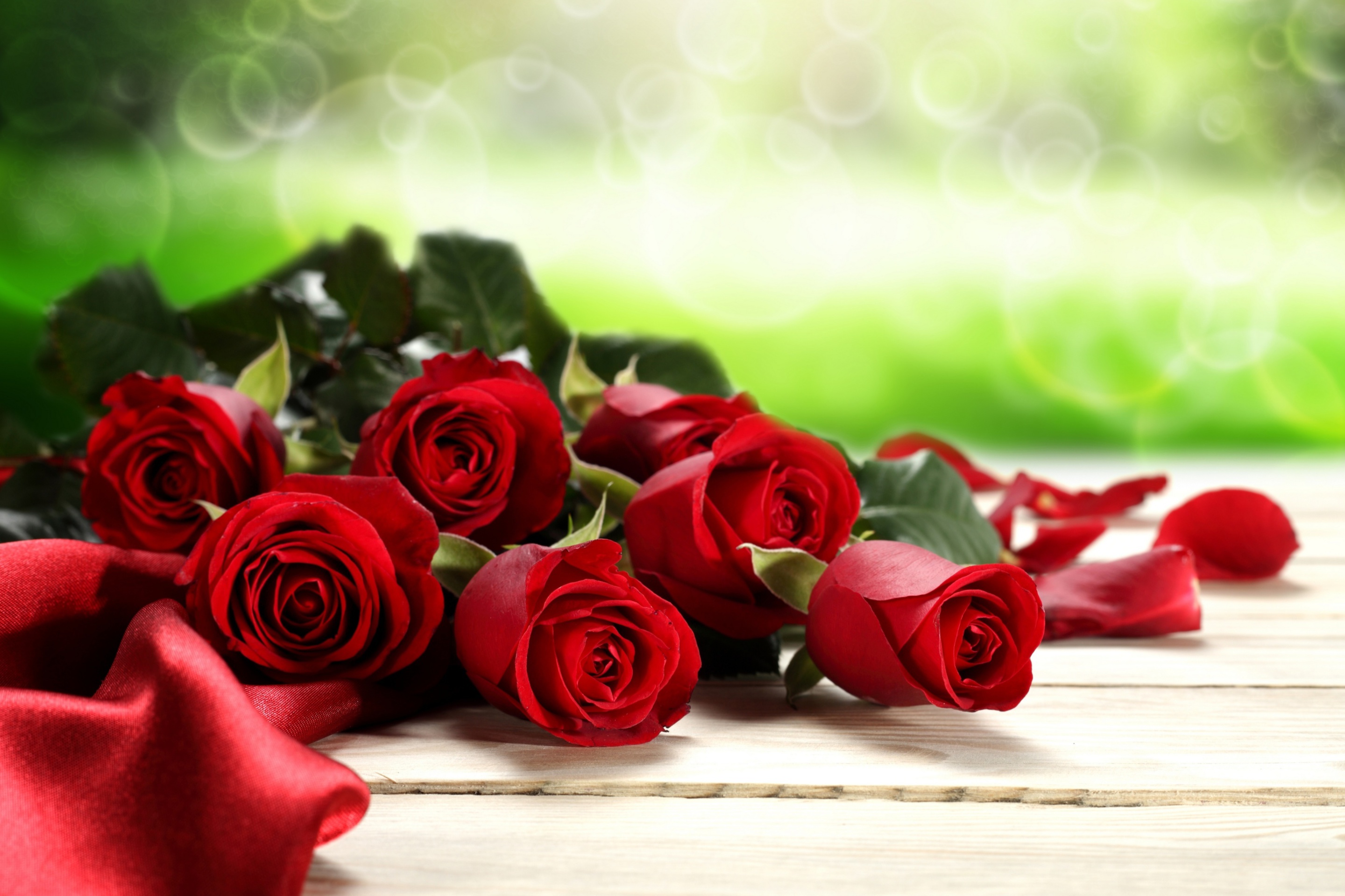 Fondo de pantalla Red Roses for Valentines Day 2880x1920